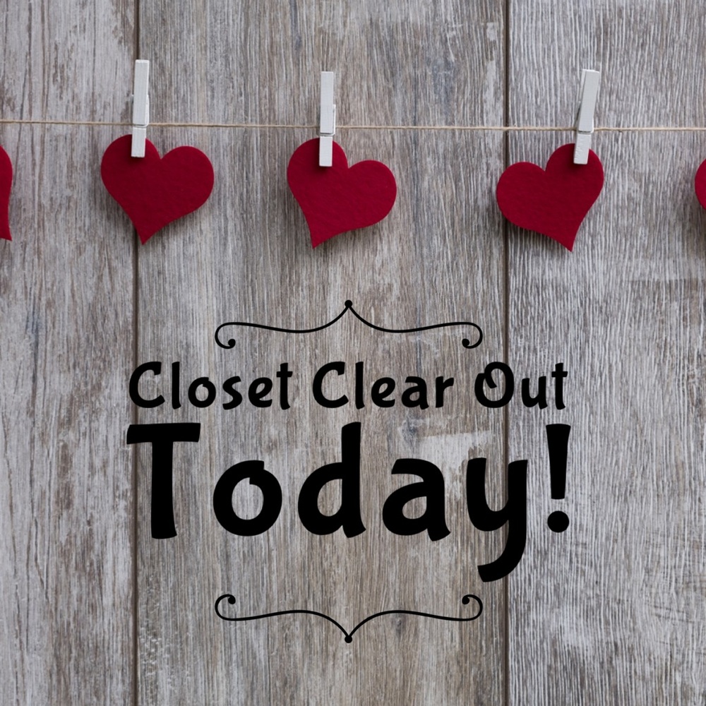 Closet Clear Out Today!  Discount of 10% or more with $9.99 reduced shipping